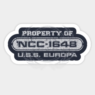Vintage Property of NCC1648 Sticker